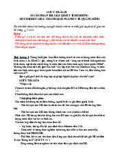 Gợi ý trả lời 35 câu phần thi giải quyết tình huống hội thi ĐDT giỏi - thanh lịch ngành y tế Quảng Bình | Trường Đại học Y Dược , Đại học Quốc gia Hà Nội