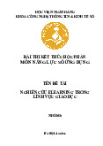Báo cáo: Nghiên cứu Elearning trong lĩnh vực giáo dục môn Năng lực số ứng dụng | Học viện Ngân hàng