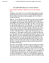 Ôn tập kết thúc học phần môn cơ sở văn hóa| Trường Đại học Hà Nội