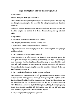 Soạn bài Một đời như kẻ tìm đường KNTT