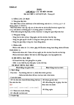 Bài 60: Luyện tập - Tiết 2 | Giáo án Toán 3 | Kết nối tri thức