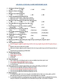 Câu hỏi trắc nghiệm hệ diều hành có đáp án - Hệ Điều Hành | Trường Đại học CNTT Thành Phố Hồ Chí Minh