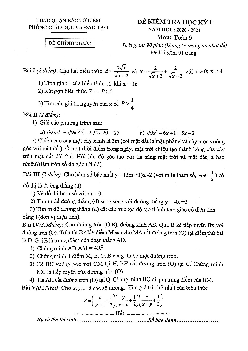Đề thi HK1 Toán 9 năm học 2020 – 2021 phòng GD&ĐT Bắc Từ Liêm – Hà Nội