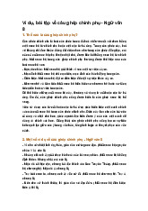 Ví dụ, bài tập về câu ghép chính phụ - Ngữ văn 8