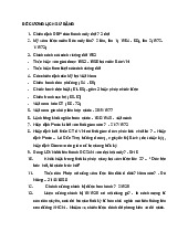 Đề cương ôn tập môn lịch sử Đảng–Trường Đại học kinh tế quốc dân  