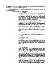 Đề xuất giải pháp Marketing cho Toyota Vios tại VN | Nguyên Lý Marketing | Đại học Tôn Đức Thắng