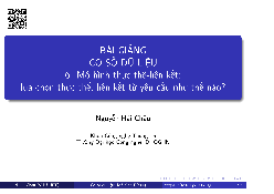 Bài giảng Lược đồ ER Company - Cơ sở dữ liệu | Trường Đại học Công nghệ, Đại học Quốc gia Hà Nội