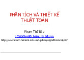 Phân tích và thiết kế thuật toán - Nguyên Lý kế toán | Trường Đại học Quy Nhơn