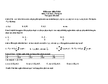 Đề kiểm tra xác suất thống kê - Tâm lý xã hội | Trường Đại học Kiến trúc Hà Nội