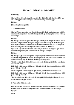 Giải bài 25: Phần mềm chỉnh sửa ảnh | Tin học 11 Kết nối tri thức