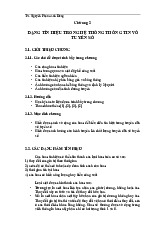 Chương 2: Các dạng tín hiệu trong hệ thống thông tin vô tuyến số môn Kỹ thuật thông tin vô tuyến | Học viện Công Nghệ Bưu Chính Viễn Thông