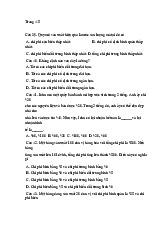 Câu hỏi trắc nghiệm chương 5  - Các Khái Niệm Cơ Bản về Chi Phí môn Kinh tế vi mô | Trường Đại học Kinh Tế Quốc Dân