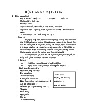 Bệnh án ngoại khoa: Gãy xương đòn và xử trí tại viện | Đại học Y khoa Phạm Ngọc Thạch