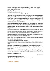 Soạn bài Tập đọc lớp 5: Một vụ đắm tàu ngắn gọn, đầy đủ nhất