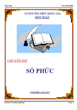 160 bài tập trắc nghiệm số phức – Trần Đình Thiên Toán 12