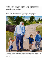 Dàn ý phân tích truyện ngắn Ông ngoại - Nguyễn Ngọc Tư | Văn mẫu 9