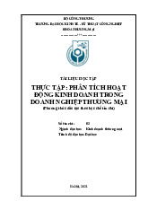 Tài liệu học tập Thực hành phân tích hoạt động kinh doanh trong doanh nghiệp thương mại | Đại học Kinh tế kỹ thuật công nghiệp