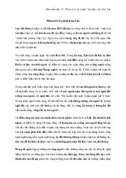 Phân tích tác phẩm Vợ nhặt của Kim Lân | Văn mẫu lớp 12