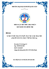 Lý luận về tuần hoàn, chu chuyển của tư bản và vận dụng nhằm phát triển kinh tế tư nhân ở Việt Nam hiện nay | Tiểu luận môn triết học mác - lênin