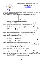 05 đề ôn tập cuối kỳ 1 Toán 12 năm học 2025 – 2026 cấu trúc 3-2-2-3