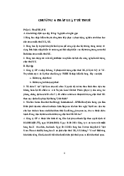 Câu Hỏi, Bài Tập Chương 4: Pháp Luật về thuế | Luật kinh tế