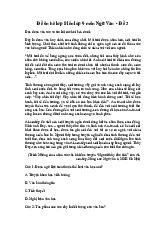 Đề ôn hè lớp 8 lên lớp 9 môn Ngữ Văn năm 2025 - Đề 3