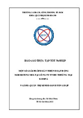 Hoàn Thiện Hoạt Động Marketing-Mix tại Công Ty TNHH Thương Mại Kompa | Môn Thực tập tốt nghiệp - Trường Cao đẳng Công thương Thành phố Hồ Chí Minh