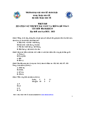 Câu hỏi tham khảo môn xác suất thống kê| Đại học Kinh tế Quốc Dân