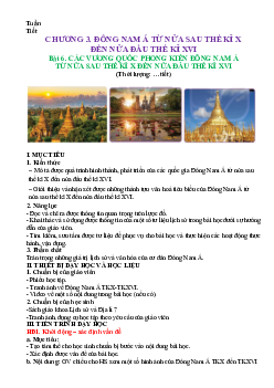 Giáo án Lịch sử 7 Bài 6 sách Kết nối tri thức với cuộc sống