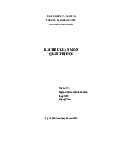 Báo cáo cuối kì Quản trị học - Tài liệu tham khảo | Đại học Hoa Sen