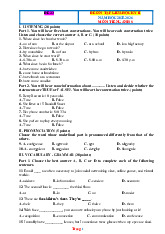 Đề Ôn Tập Giữa Học Kỳ 2 Anh 8 Global Success 2025-2026 Có Đáp Án File Nghe-Đề 23