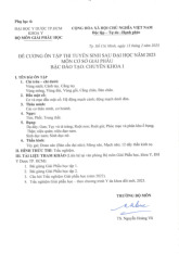 Đề cương ôn tập cơ sở giải phẫu | Đại học Y Dược Thành phố Hồ Chí Minh