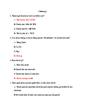 Chương 4 CNXH - ÔN TẬP BÀI TẬP TRẮC NGHIỆM VỀ DÂN CHỦ XÃ HỘI CHỦ NGHĨA