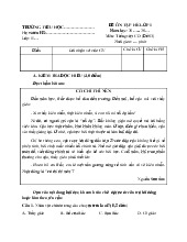 Bài tập hè lớp 1 lên lớp 2 môn Tiếng Việt Cánh Diều - Đề 3