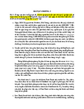 Bài tập chương 3 môn Kinh tế tài nguyên  | Học viện Nông nghiệp Việt Nam