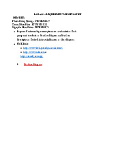 Lab 5&6 - Requirement Specification: Use Cases, ERD, and Class Diagrams | Môn Computer Science - Trường Đại học Quốc tế, Đại học Quốc gia Thành phố Hồ Chí Minh