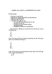 Bài tập chương 1 môn xác suất thống kê | Đại học Kinh Tế Quốc Dân