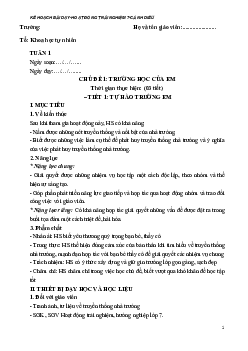 Giáo án Hoạt động trải nghiệm 7