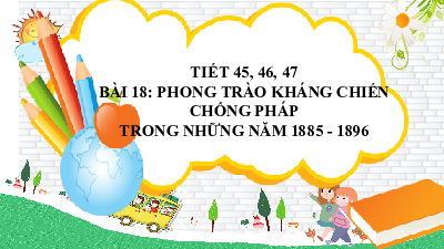 Bài 18: Phong trào chống Pháp trong những năm 1885 - 1896 | Bài giảng PowerPoint Lịch sử 8 | Kết nối tri thức