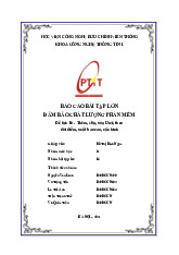 Báo cáo Bài tập lớn Đề tài: Thêm, sửa, xóa User, theo dõi điểm, xuất báo cáo, cấu hình môn Đảm bảo chất lượng phần mềm | Học viện Công Nghệ Bưu Chính Viễn Thông