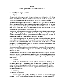 Bảo hiểm Hàng hải - Quản lý hàng hải | Trường Đại học Giao thông Vận Tải