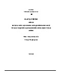 Bài tập nhóm - Luật học | Trường đại học Luật, đại học Huế