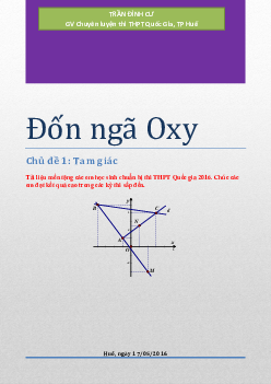 7 chủ đề chinh phục hình học Oxy – Trần Đình Cư