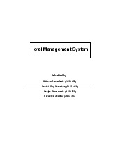 Hotel Management System SRS Document | Phân tích thiết kế hệ thống | Trường Đại học Thủ Dầu Một