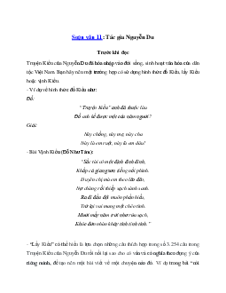Soạn bài Tác gia Nguyễn Du Kết nối tri thức