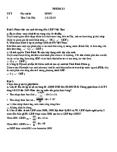 Bài tập cô hoàng về phân tích ảnh hưởng đến GDP Việt Nam | Kinh tế vĩ mô 2 | Đại học Nông Lâm Thành phố Hồ Chí Minh