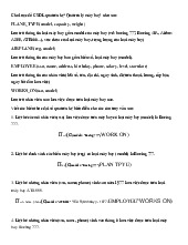 Bài tập lược đồ cơ sở dữ liệu | Đại học Kinh tế Kỹ thuật Công nghiệp