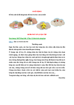 Tiếng Việt 3 trang 100, 101, 102, 103 Bài 4: Thứ Bảy xanh | Chân trời sáng tạo