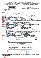 Bộ 20 Thi Thử Tiếng Anh Vào 10 Hà Nội Năm Học 2026-2027 Có Đáp Án