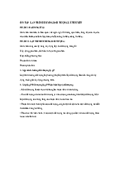 Ôn tập lập trình hướng đối tượng Lý thuyết  - Công nghệ thông tin | Đại học Văn Lang